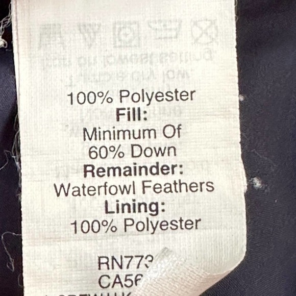 J.Crew Size XS Down Blend Puffer Vest Navy - Picture 3 of 10